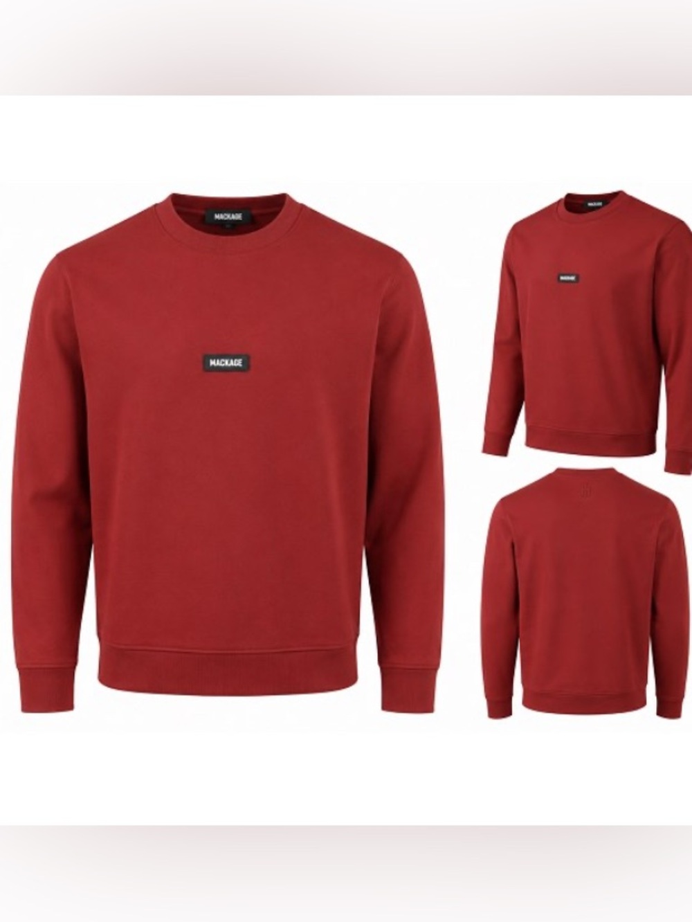 Mackage woman's Crewneck Sweatshirt in Brick Red